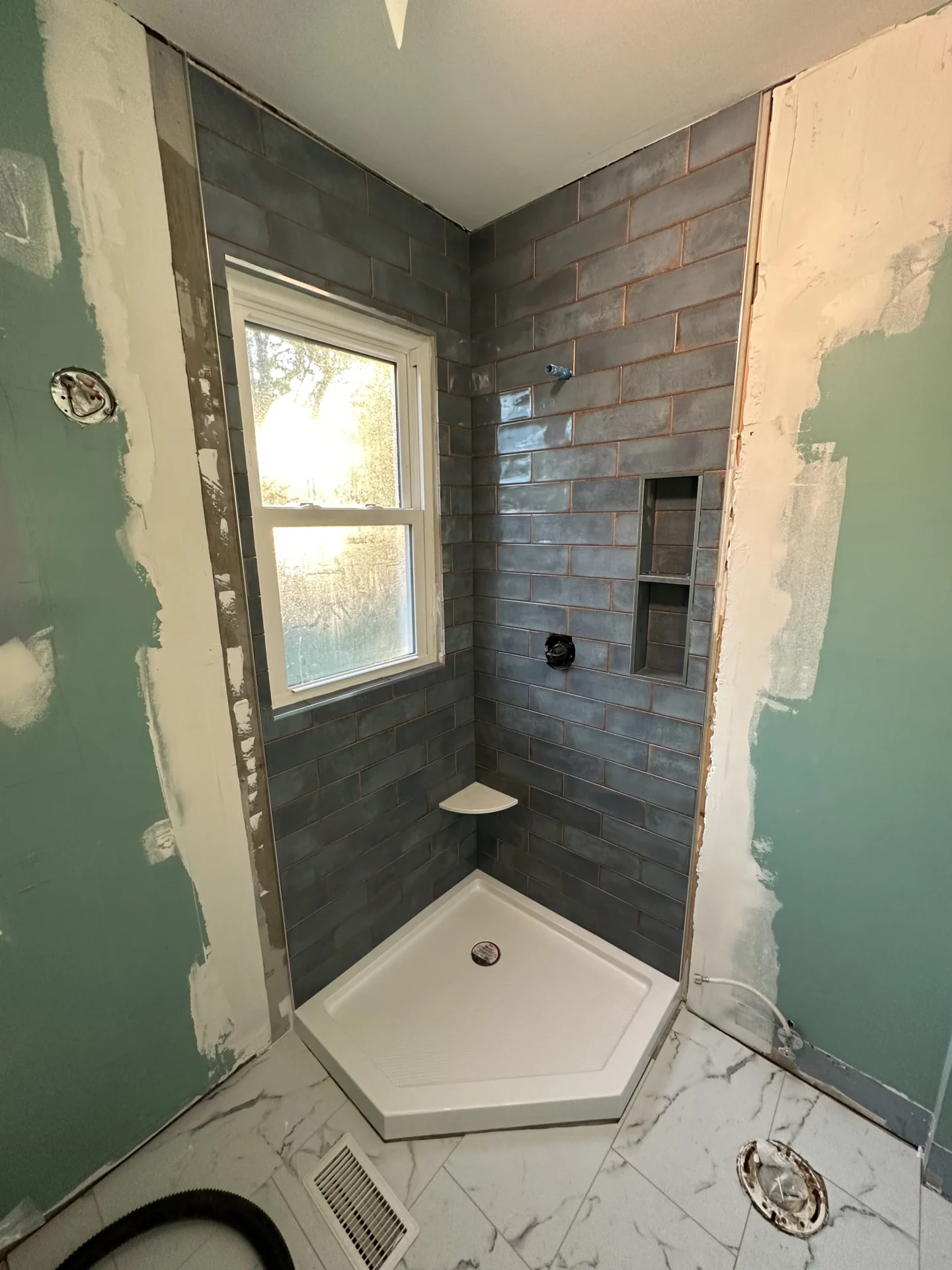 Elite Floors KY shower tile installation remodel update