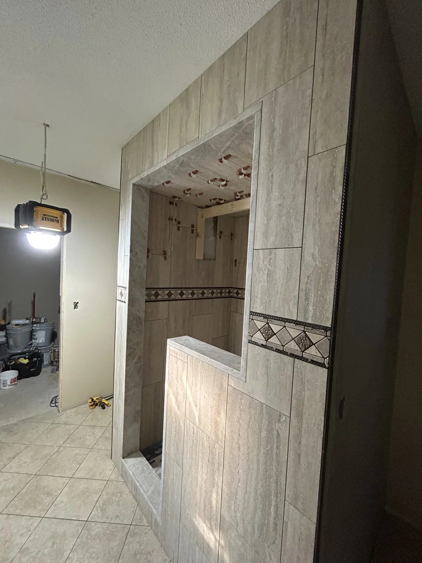 Elite Floors KY shower tile installation remodel update