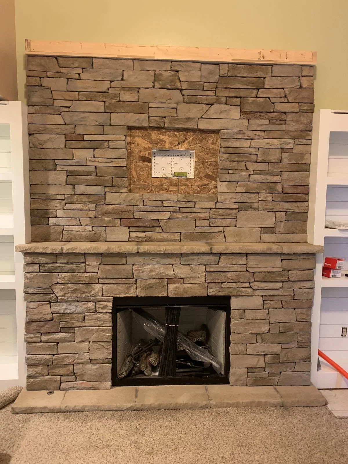 Elite Floors KY stone installation fireplace home remodel